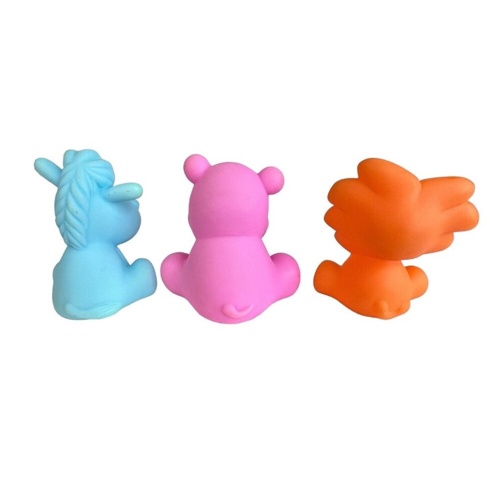 6 Infantino Animal Bath Squirt Toy Lion Bear Hippo Tiger Monkey Donkey Lot - Picture 10 of 13